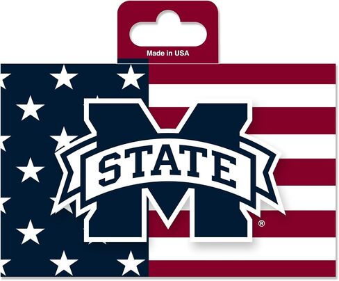 ملصق من الفينيل مقطوع بالقالب مقاس 5 بوصات × 7 بوصات من Rico Industries NCAA BYU Cougars Patriotic - ملحقات السيارة/الشاحنة/المنزل in Saudi Arabia