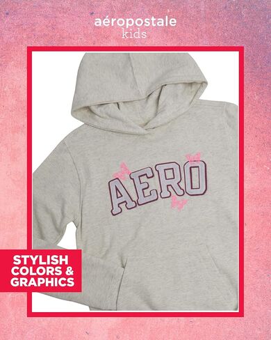 AEROPOSTALE Girls' Sweatsuit Set - 2 Piece Fleece Pullover Hoodie Sweatshirt, Jogger Sweatpants - Track Suit for Girls (7-16) in Saudi Arabia