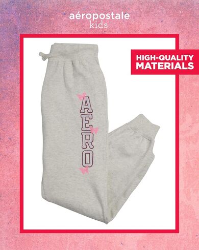 AEROPOSTALE Girls' Sweatsuit Set - 2 Piece Fleece Pullover Hoodie Sweatshirt, Jogger Sweatpants - Track Suit for Girls (7-16) in Saudi Arabia