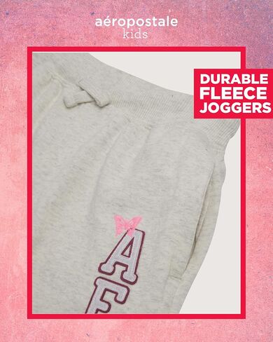 AEROPOSTALE Girls' Sweatsuit Set - 2 Piece Fleece Pullover Hoodie Sweatshirt, Jogger Sweatpants - Track Suit for Girls (7-16) in Saudi Arabia