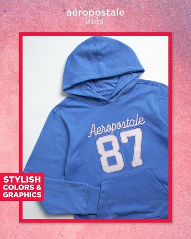 AEROPOSTALE Girls' Sweatsuit Set - 2 Piece Fleece Pullover Hoodie Sweatshirt, Jogger Sweatpants - Track Suit for Girls (7-16) in Saudi Arabia