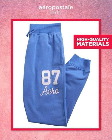 AEROPOSTALE Girls' Sweatsuit Set - 2 Piece Fleece Pullover Hoodie Sweatshirt, Jogger Sweatpants - Track Suit for Girls (7-16) in Saudi Arabia