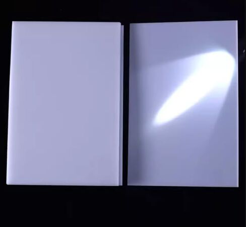2 Sheets of Milky White Acrylic Sheets 12''x12'',1/12'' White Cast Plexiglass Board with Protective Film Glass Alternative for Signs,Photo Frame,Boxes,Painting,DIY Display Projects,Crafts (2mm Thick) in Kuwait