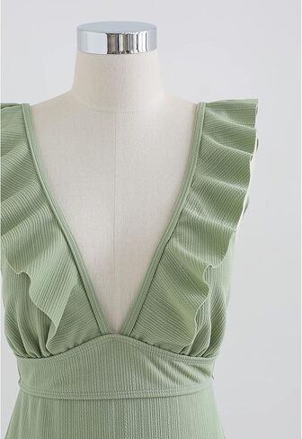 بدلة سباحة نسائية من قطعة واحدة بلون الخردل/الأسود/الكراميل/الفيروز/النعناع/الوردي من CHICWISH in Kuwait