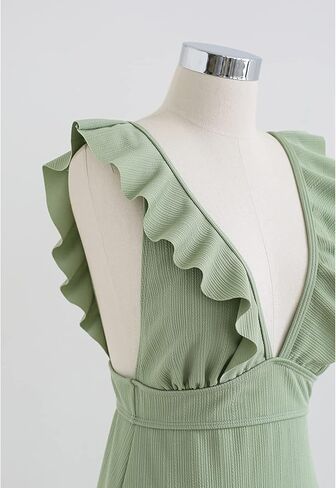 بدلة سباحة نسائية من قطعة واحدة بلون الخردل/الأسود/الكراميل/الفيروز/النعناع/الوردي من CHICWISH in Kuwait