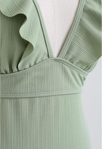 بدلة سباحة نسائية من قطعة واحدة بلون الخردل/الأسود/الكراميل/الفيروز/النعناع/الوردي من CHICWISH in Kuwait