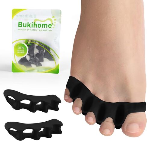 4 Pair Toe Separator,Bunion Corrector for Women Men Toe Spacers to Correct Bunions Toe Straightener Toe Stretcher Big Toe Correctors Gel Toe Separators (Transparent color+S) in Kuwait