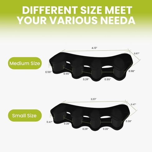 4 Pair Toe Separator,Bunion Corrector for Women Men Toe Spacers to Correct Bunions Toe Straightener Toe Stretcher Big Toe Correctors Gel Toe Separators (Transparent color+S) in Kuwait