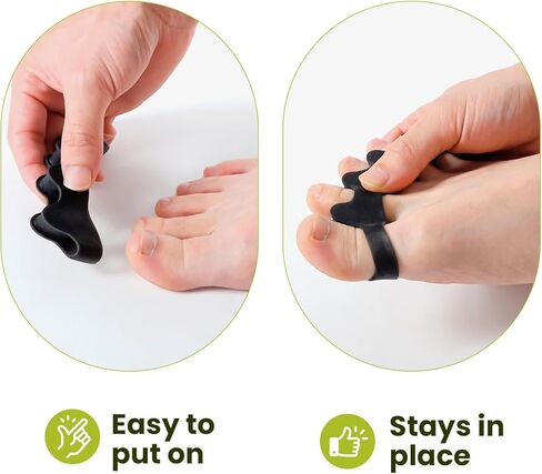 4 Pair Toe Separator,Bunion Corrector for Women Men Toe Spacers to Correct Bunions Toe Straightener Toe Stretcher Big Toe Correctors Gel Toe Separators (Transparent color+S) in Kuwait