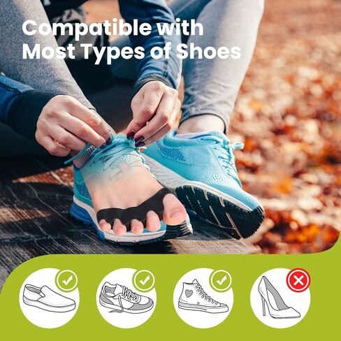 4 Pair Toe Separator,Bunion Corrector for Women Men Toe Spacers to Correct Bunions Toe Straightener Toe Stretcher Big Toe Correctors Gel Toe Separators (Transparent color+S) in Kuwait