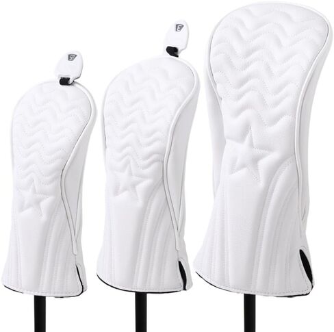 Golf Club Covers Waterproof Golf Head Covers Fit Most Golf Clubs Golf Headcovers for Drivers, Woods and Hybrids, 1 Pcs or 3 Pcs in Saudi Arabia