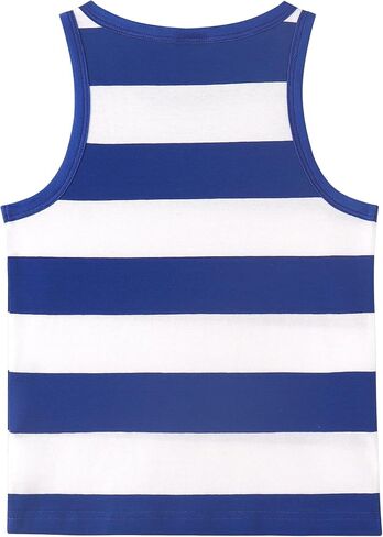 Spring&Gege Boys Striped Tank Tops Summer Sleeveless Cotton T Shirt (4-12 Years) in Kuwait