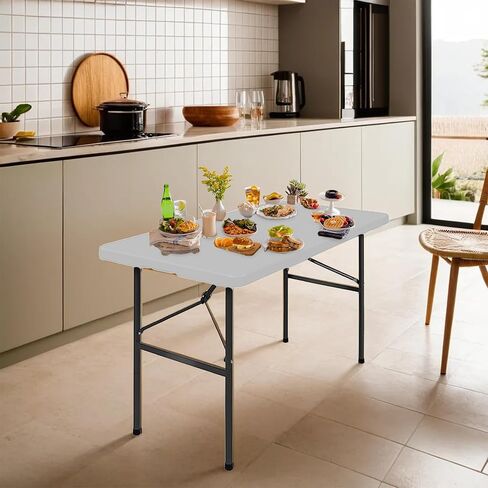 SIMPLI-MAGIC 79579 Foldable Table, 4 Feet, White in Saudi Arabia