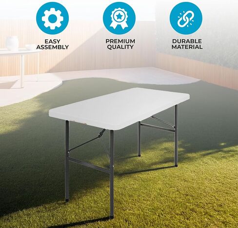 SIMPLI-MAGIC 79579 Foldable Table, 4 Feet, White in Saudi Arabia