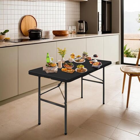 SIMPLI-MAGIC 79579 طاولة قابلة للطي، 4 أقدام، أبيض in Kuwait