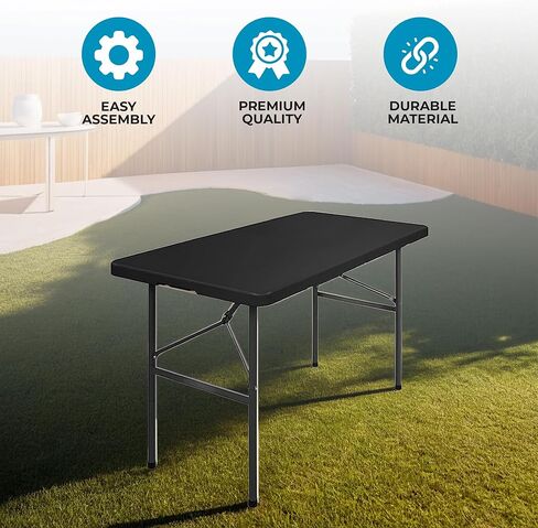 SIMPLI-MAGIC 79579 طاولة قابلة للطي، 4 أقدام، أبيض in Kuwait