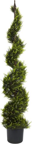 Nearly Natural Cypress Spiral Artificial Tree, 5ft, Green in Saudi Arabia