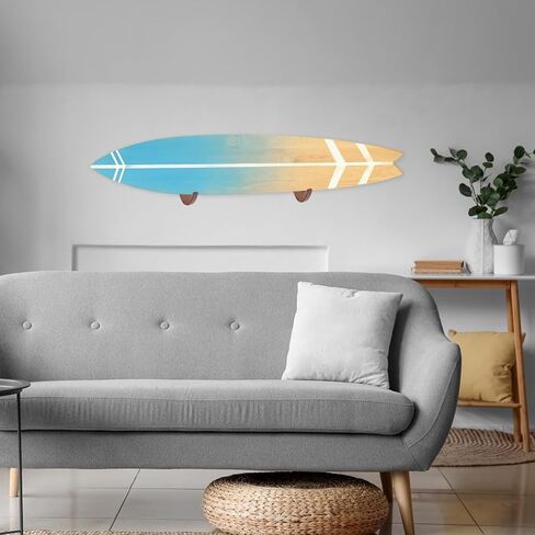 GLOBLELAND 2 Sets Surfboard Wall Rack Display Surfboard Wall Mount Wood Surf Board Wall Hangers for Surfboard Snowboard Kiteboard Storage Home Decor in Saudi Arabia
