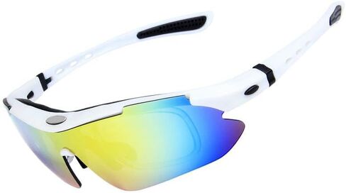Polarized Sports Sunglasses for Men Women,Driving Fishing Cycling Mountain Bike Sunglasses UV400 Protection Multi Color Lenses 5 Lens Included Patented Techonolgy in Saudi Arabia
