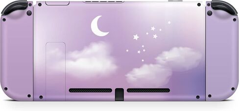 TACKY DESIGN Pastel Pink Clouds Skin Compatible with Nintendo Switch, Sky Moon Skin Compatible with Nintendo Switch Skin, Vinyl 3m Sticker, Full wrap Cover in Saudi Arabia