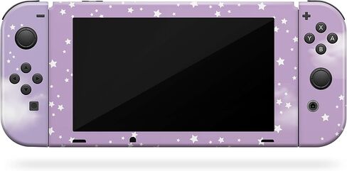 TACKY DESIGN Pastel Pink Clouds Skin Compatible with Nintendo Switch, Sky Moon Skin Compatible with Nintendo Switch Skin, Vinyl 3m Sticker, Full wrap Cover in Saudi Arabia