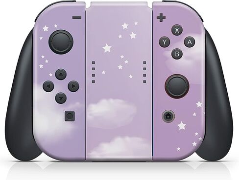 TACKY DESIGN Pastel Pink Clouds Skin Compatible with Nintendo Switch, Sky Moon Skin Compatible with Nintendo Switch Skin, Vinyl 3m Sticker, Full wrap Cover in Saudi Arabia