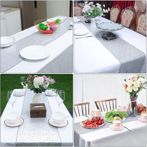 Cameway Table Runner 12 x 108 inch Glitter Gold Table Runner Rectangle for Graduation Party Supplies Decorations Wedding Birthday & Baby Shower (Gold, 1) in Saudi Arabia