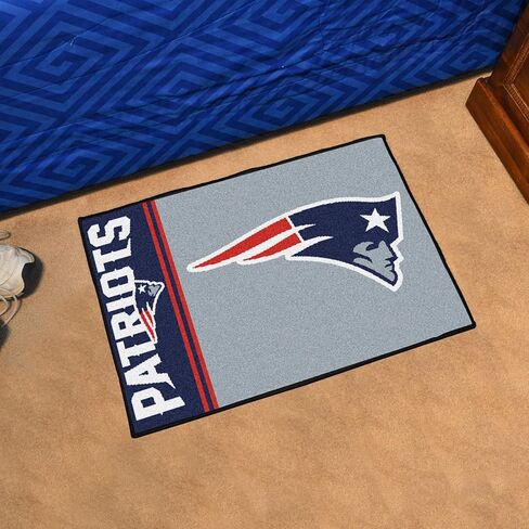 سجادة FANMATS 8228 New England Patriots Starter Mat - 19 بوصة. × 30 بوصة. | تصميم موحد لسجادة ديكور المنزل لمحبي الرياضة وبساط خلفي in Saudi Arabia