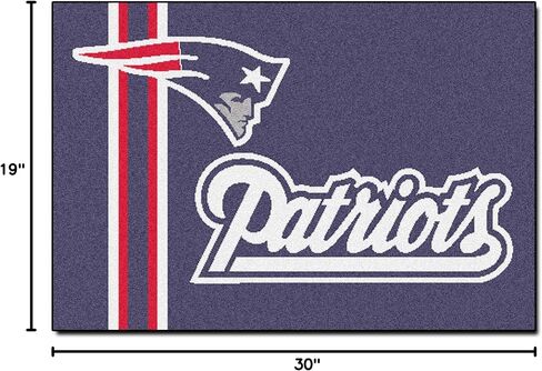 سجادة FANMATS 8228 New England Patriots Starter Mat - 19 بوصة. × 30 بوصة. | تصميم موحد لسجادة ديكور المنزل لمحبي الرياضة وبساط خلفي in Saudi Arabia