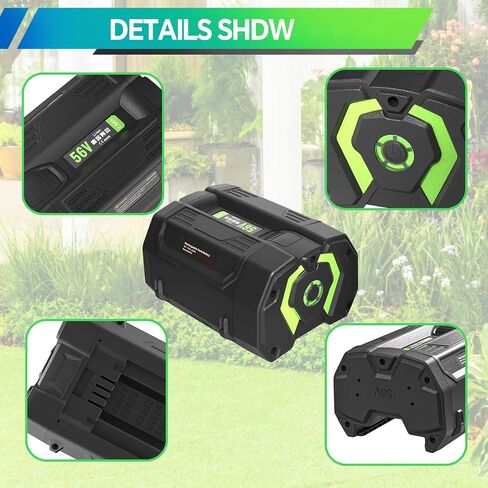 56V 2.5Ah Lithium-Ion Battery Replacement for EGO Power+ BA4200 for Equipment，Compatible with All Power 56V EGO Power+ Tools in Saudi Arabia