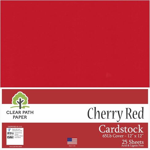 Dark Red Cardstock - 4 x 4 inch - 80Lb Cover - 100 Sheets - Clear Path Paper in Saudi Arabia
