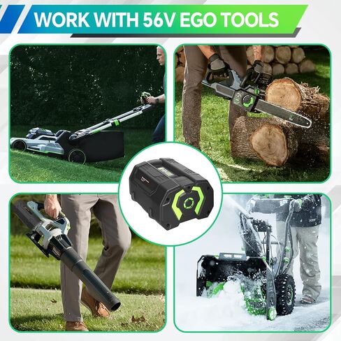 56V 2.5Ah Lithium-Ion Battery Replacement for EGO Power+ BA4200 for Equipment，Compatible with All Power 56V EGO Power+ Tools in Saudi Arabia