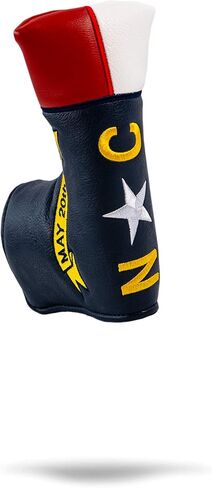 Pins & Aces North Carolina Tribute Premium Golf Club Head Cover - Premium, Hand-Made Leather Headcover - NC Flag Styled, Tour Quality Golf Club Cover - Style & Customize Your Golf Bag in Saudi Arabia