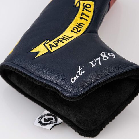 Pins & Aces North Carolina Tribute Premium Golf Club Head Cover - Premium, Hand-Made Leather Headcover - NC Flag Styled, Tour Quality Golf Club Cover - Style & Customize Your Golf Bag in Saudi Arabia