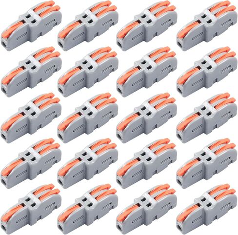 Litoexpe 10 Pcs 1 in 4 Out Mini Electrical Wire Connectors, Nylon Compact Splicing Butt Terminal Block Connectors in Kuwait