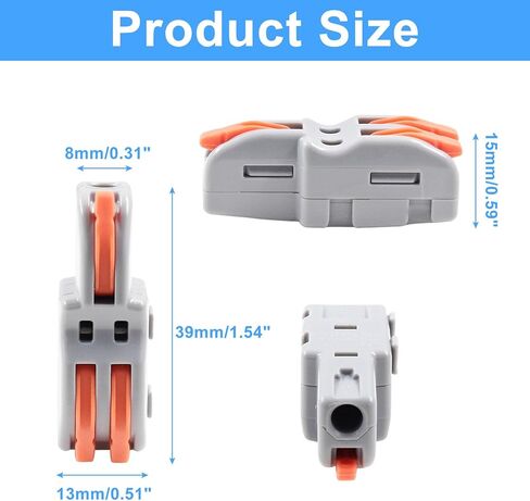 Litoexpe 10 Pcs 1 in 4 Out Mini Electrical Wire Connectors, Nylon Compact Splicing Butt Terminal Block Connectors in Kuwait