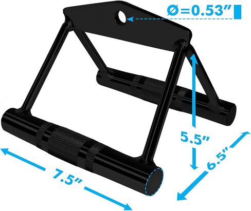 A2ZCARE LAT Pull Down Cable Machine Attachment - Cable Machine Accessories for Home Gym with Multi Option: V-Handle, D-Handle, V-Shaped Bar, Snap Hook, and Rotating Bar in Saudi Arabia