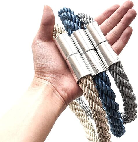 Strong Magnetic Curtain Tiebacks Modern Simple Style Drape Tie Backs Convenient Decorative Weave Rope Curtain Holdback for Home&Office Window Drapery (Beige) in Saudi Arabia