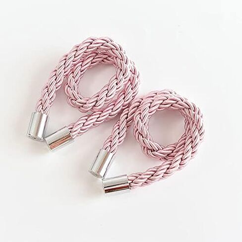 Strong Magnetic Curtain Tiebacks Modern Simple Style Drape Tie Backs Convenient Decorative Weave Rope Curtain Holdback for Home&Office Window Drapery (Beige) in Saudi Arabia