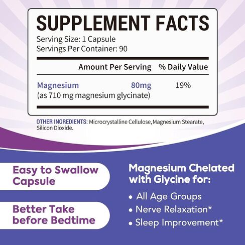 Magnesium Glycinate, for Kids & Adults, Chelated for Max Absorption, Gut-Friendly, Non-GMO, Calm, Relax & Restful Slumber, Easy to Swallow, 120 Mini Caps in Saudi Arabia