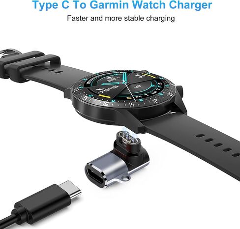 محولات شاحن الساعة (عبوتان)، موصل شحن محول Micro USB أنثى إلى ذكر متوافق مع Garmin Fenix ​​7/7S/7X/6/6X/6S والمزيد in Kuwait
