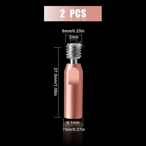 قطعتان من AIEX قطعتان من مادة معدنية ناعمة لكسر الحرارة، سبيكة تيتانيوم لكسر الحرارة ثنائية المعدن وحنجرة نحاسية لكسر الحرارة لطابعة Ender 3 V2 Ender 3 Pro CR10 ثلاثية الأبعاد Hotend in Kuwait