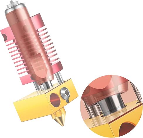 قطعتان من AIEX قطعتان من مادة معدنية ناعمة لكسر الحرارة، سبيكة تيتانيوم لكسر الحرارة ثنائية المعدن وحنجرة نحاسية لكسر الحرارة لطابعة Ender 3 V2 Ender 3 Pro CR10 ثلاثية الأبعاد Hotend in Kuwait