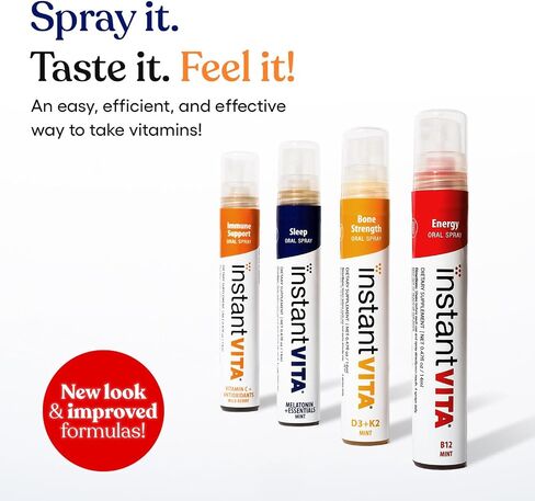 instantvita Energy Supplement – Vitamin B12 1000 mcg Oral Spray for Faster Absorption, 1-Month Supply, Mint Flavor, 0.47 Fl Oz in Saudi Arabia