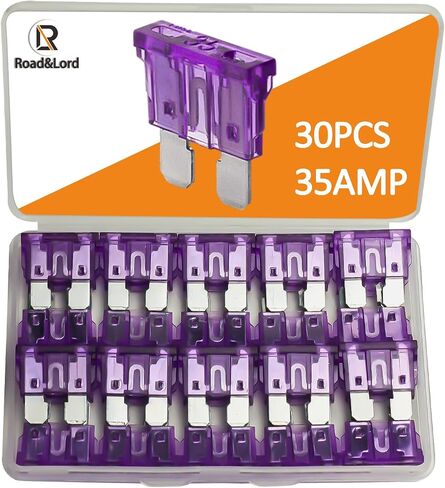 30Pcs 25A Standard Auto Car Blade Fuses for Car Boat Truck SUV Automotive Replacement Fuses in Kuwait