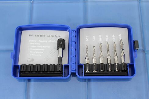 TMAX 2 pc 8-32 Combination Drill and Tap Multi Use Deburr Countersink Hex Bit in Saudi Arabia