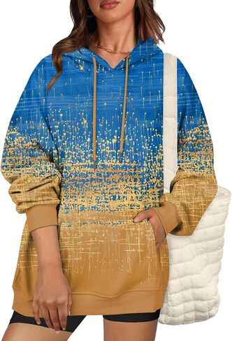 Zeagoo Womens Oversized Hoodies Fleece Sweatshirts Long Sleeve Pullover with Pocket 2024 Fall Winter Outfits Y2k Clothes in Saudi Arabia