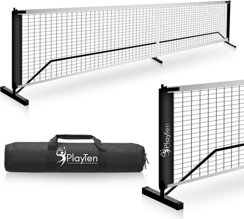 Pickleball Net, Full-Size Tennis Net with Backing, Heavy Duty, Easy to Assemble, Black in Saudi Arabia