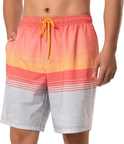 سروال سباحة رجالي سريع الجفاف 4 اتجاهات قابل للتمدد مع بطانة جيرسي فائقة النعومة، مادة ممتازة صديقة للبيئة بعامل حماية من الأشعة فوق البنفسجية 50+ in Kuwait