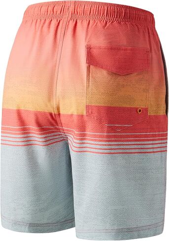 سروال سباحة رجالي سريع الجفاف 4 اتجاهات قابل للتمدد مع بطانة جيرسي فائقة النعومة، مادة ممتازة صديقة للبيئة بعامل حماية من الأشعة فوق البنفسجية 50+ in Kuwait